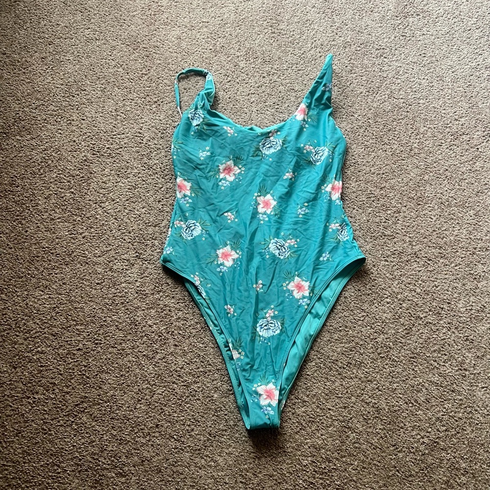 O'Neill Teal Floral Women’s Bodysuit